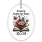 Reading Helps the Brain Bloom Unique Handcrafted Ornament, Booklover Gift with Flowers and Butterflies Art